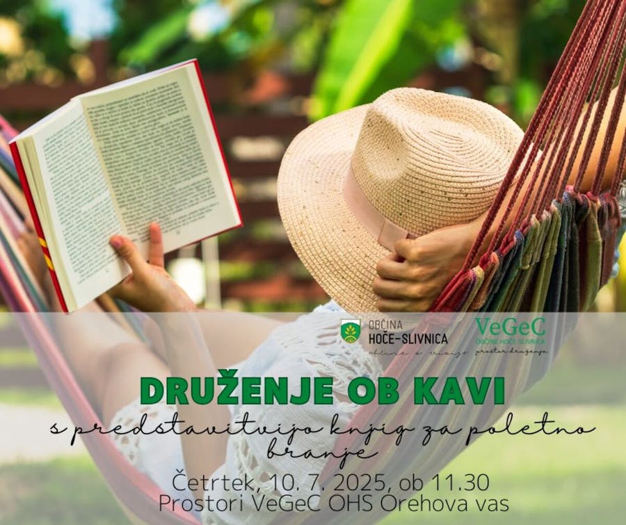 Druženje ob kavi s predstavitvijo knjig za poletno branje
